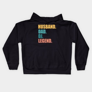 Husband Dad Dj Legend Kids Hoodie